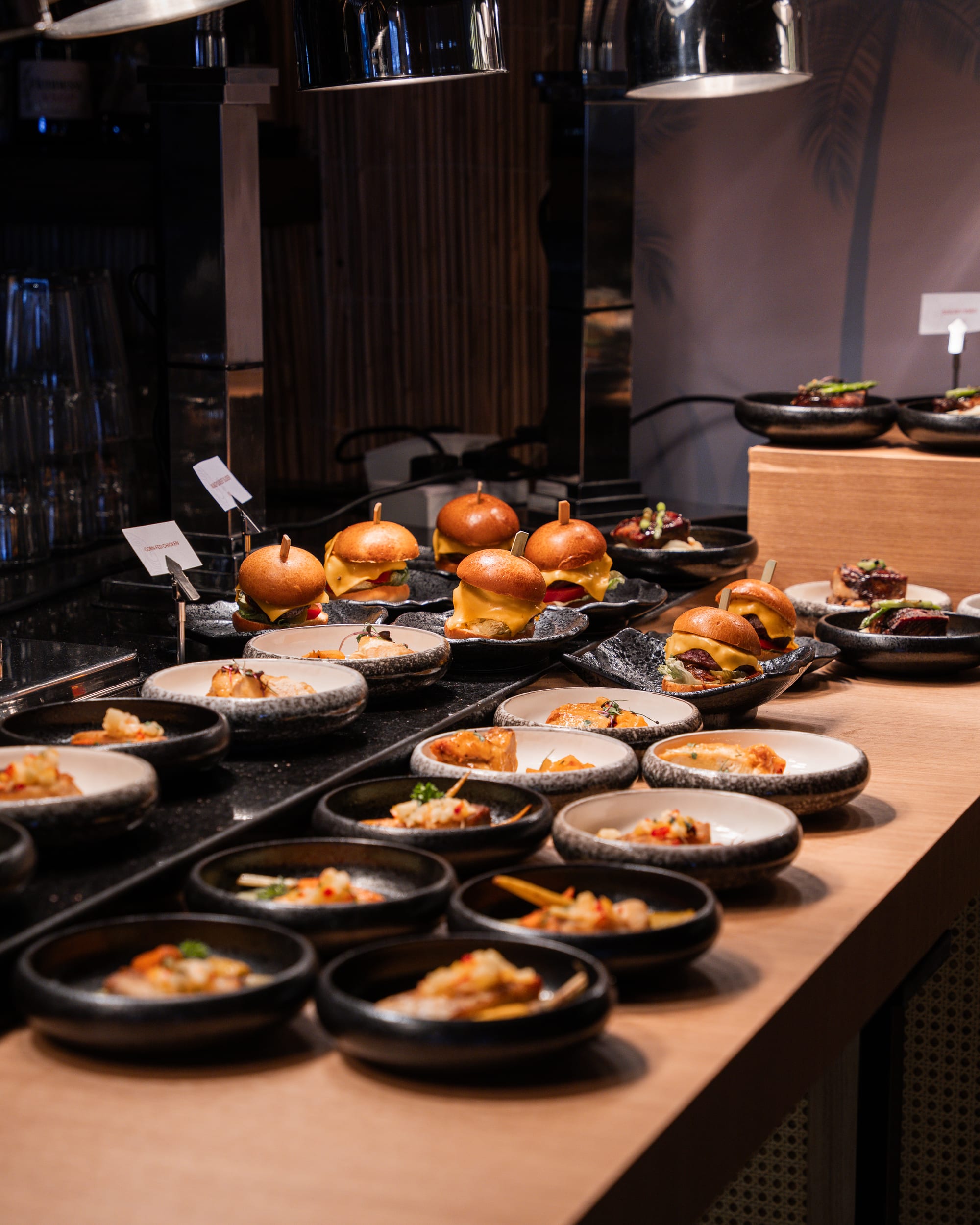 Gourmet dining station at Velocity Terrace Abu Dhabi