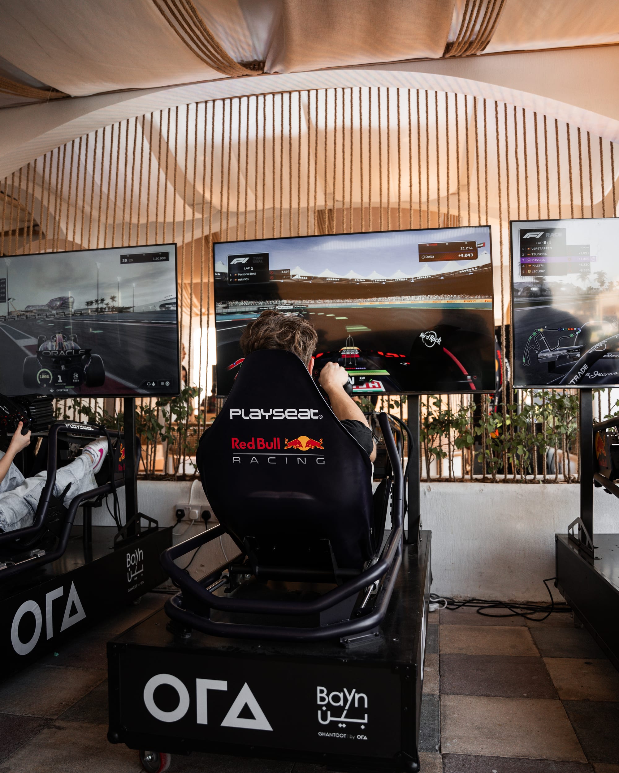 Racing simulators at Velocity Terrace Abu Dhabi