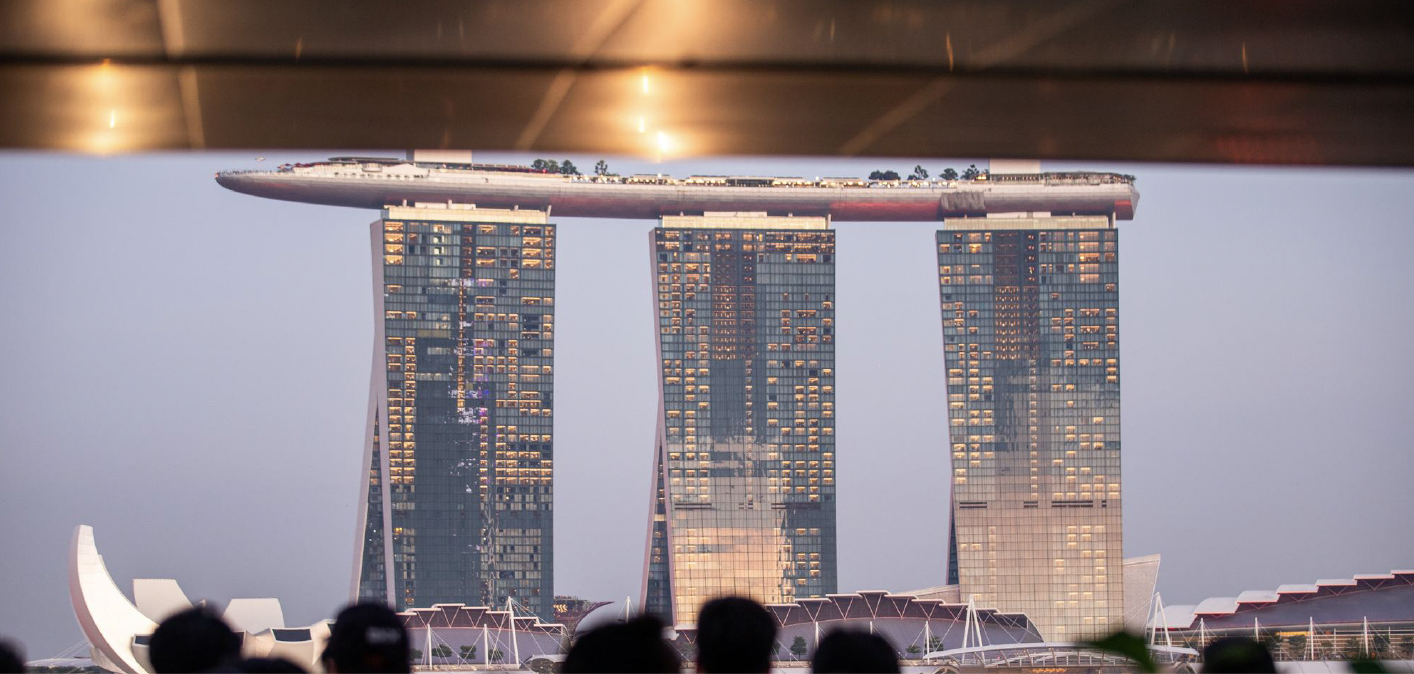 Marina Bay skyline views from Velocity Terrace Singapore