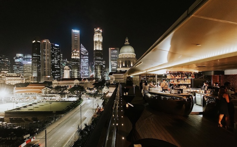 Velocity Terrace Singapore rooftop at night